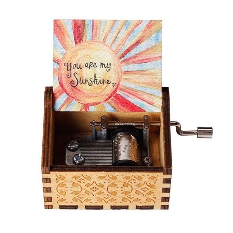 metal music box you are my sunshine|engraved music box.